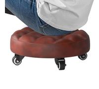 Kids Floor Chairs | Low Stool Kitchen Stool Chair | Low Height Tent Stool, PU Leather Rolling Stool, Multipurpose Floor Chair For House Cleaning, Outdoor Picnic