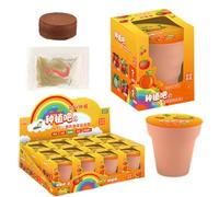 Kids Flower Growing Kit - Mini Potted Plant Set 7.6cm Soil Seed Planter | DIY Gardening Activity, Creative STEM Learning Toy, Seed Starter Cup Kit, Educational Science Project for Children Birthday Cr