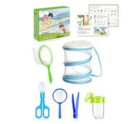 Kids Fly Catching Tools - Outdoor Exploration Toy | 19.5x18.2cm Habitat Cage with Soft Mesh Netting, Portable Learning Solution for Boys Girls Camping Trips and Picnics
