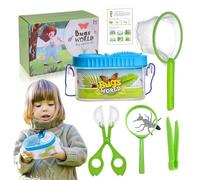 Kids Fly Trap Set: 5.91 X 3.15 X 2.76 Inch PP Flytrap Kit, 6 Pieces Educational Viewer, Net Tweezers Kit With Magnifier For Kids, Classroom, Home School, PA
