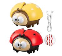 Kids Flying Ball Ladybird Toy, 2 pieces Ladybug Air Toy With Floating Ball, USB Charging Interactive Sensory Toys, Early Educational Set For Kindergarten Preschool Classroom Playroom Christmas Travel