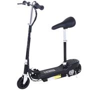 Kids Foldable Electric Powered Scooter 120W Toy Brake Kickstand Black HOMCOM