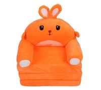 Kids Foldable Sofa Cute Cartoon Animal Shape Soft Comfortable Three Fold De (Rabbit)