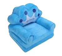 Kids Folding Couch Toddler Sofa Bed Kid Friendly Soft Wide Armrest Comfortable For Living Room Bedroom Balcony (2 Layers)