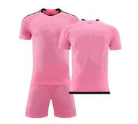 Kids Football Clothes Kit, Professional Soccer Jersey Training Shirts Set for Boys Girls, Breathable Youth Sports Uniform, Football Kits for Kids with Shorts Socks Keychain Guard Plate