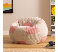 Kids Football Jumbo Cord Classic Bean Bag, Light Pink ICON Light Pink Medium
