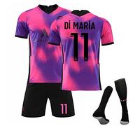 Kids Football Kit 24/25 Home/Away Boy's Soccer Jerseys Football Kits for Boys Youth Trainshirts T Shirt, Short and Socks Set Fans Football Birthday Gifts for Boy Kid