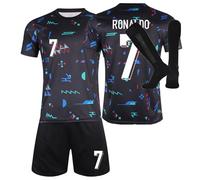 Kids Football Kit 24/25 Home/Away Boy's Soccer Jerseys Football Kits for Boys Youth Trainshirts T Shirt, Short and Socks Set Fans Football Birthday Gifts for Boy Kid