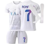 Kids Football Kit 24/25 Home/Away Boy's Soccer Jerseys Football Kits for Boys Youth Trainshirts T Shirt, Short and Socks Set Fans Football Birthday Gifts for Boy Kid