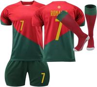 Kids Football Kit 24/25 Home/Away Boy's Soccer Jerseys Football Kits for Boys Youth Trainshirts T Shirt, Short and Socks Set Fans Football Birthday Gifts for Boy Kid