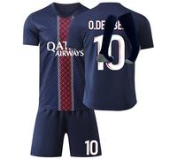Kids Football Kit for Boy and Aldult Strips Soccer Jersey Childrens Summer Training Set Tops, Shorts and Socks