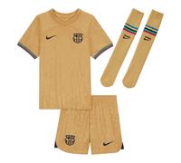 Kids Football Kit Gold 2022-2023 Barcelona Little Boy Away Active Sportswear Set