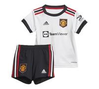 Kids Football Kit White 2022-2023 Man Utd Away Soccer Training Sportswear Set