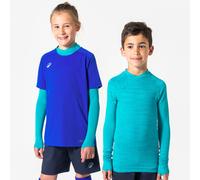 Kids Football Long-sleeved Seamless Thermal Base Layer Top Keepdry - Blue