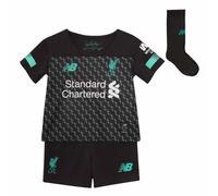 Kids Football Mini Kit Black 2019-2020 Liverpool Third Little Boys Sportswear