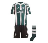 Adidas Manchester United Away Mini Kit 2023/2024 Colour: Green, Size: 3-4 years