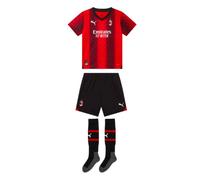Puma AC Milan Home Minikit 2023 2024 Infants 4-5 Years Red/Black