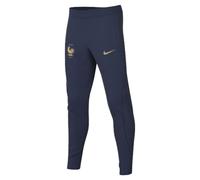 Kids Football Pants Navy 2022-2023 France Strike Knit Soccer Sportswear Joggers