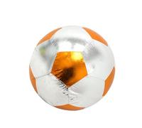 Kids Football PVC Soccer, Simulation Football Cloth-covered Soccer Balls - Metal Cloth Covered Interactive Design Leakproof Soft And Sturdy Material For Kids Indoor And Outdoor Use (Orange)