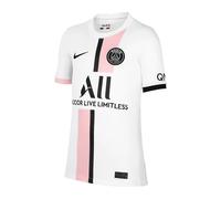 PSG 2021-2022 Away Shirt (Kids) White Polyester Made By: Nike
