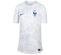 Kids Football Shirt White 2022-2023 France Away Training T-Shirt Sportswear