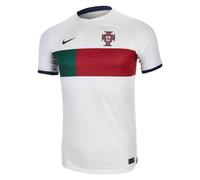 Kids Football Shirt White 2022-2023 Portugal Away Training T-Shirt Sportswear