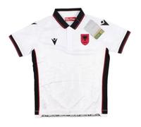 Kids Football Shirt White 2023-2024 Albania Away Soccer Training Sportswear