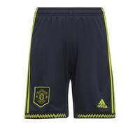 Kids Football Shorts Black 2022-2023 Man Utd Third Soccer Jersey Short Pants