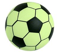 Kids Football Size 5 PU Foam with Noise Absorbing Sponge for Outdoor Training Game (Black, A)