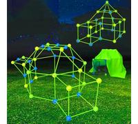 Kids Fort Building Kit, Glow in the Dark 155 Pcs Den Building Kit For Kids,Den Making Kit For Build Your Own Fort For 5+ Year Old Boys And Girls