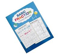 Kids Fraction Practice Workbook - 32 Safe Pages of Math Problems & Creative Coloring, Early Learning Travel Essentials Children ' s