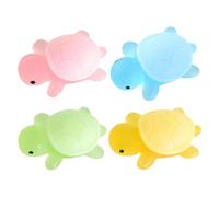 Kids Fragrance Soap | 4 Pcs Cute Turtle Shape Soap - Cleansing Moisturizing Wash, Natural Mild Body Wash, Attractive Design for Boys and Girls: Attractive Turtle Design for Kids, Home Bathroom