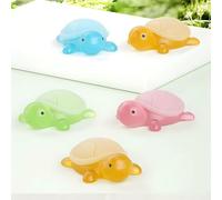 Kids Fragrance Soap - 4X Turtle Shape Cute Soap - Handmade Kids Soàp - Turtle Handmade Oil Soàp Natural Mild Body Wash - Easy Bath Accessories for Home, for Boys & Girls
