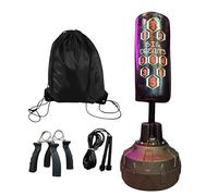 Kids Free Standing Punch Bag with Base | Junior Boxing, Karate & Kickboxing Training Set | Shock-Absorbing Foam, Steel Pole & Accessories Included VORX LONDON