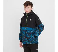 Dare 2b Waterproof Kids Black and Blue Camo Print Freehand Ski Jacket, Size: 7-8 Years