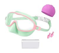 Kids Frogs Resistant Swim Goggles Wide View Swimming Goggles For Children Boy Girl Teen Includes Hat And Earplugs Child Gear With Earplugs & Hat