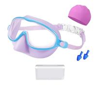 Kids Frogs Resistant Swim Goggles Wide View Swimming Goggles For Children Boy Girl Teen Includes Hat And Earplugs Child Gear With Earplugs & Hat