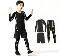 Kids Full Set Boys Girls Sports Activewear Outfit Long Sleeve Hoodie Pullover Unisex Casual Comfy Loungewear Festival Costume Tracksuit for Children Age 2-13 Years Green