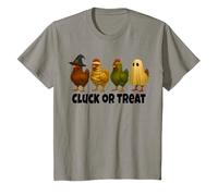 Kids Funny Chicken Halloween Costume Witch Mummy Zombie Ghost T-Shirt