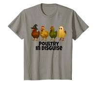 Kids Funny Chicken Halloween Costume Witch Mummy Zombie Ghost T-Shirt