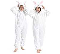 Kids Funny Panda Onesie Flannel Warm Soft Zip Up Hooded Halloween Jumpsuit | Boys Girls Winter Warm Cozy Soft One Piece Jumpsuit Loose Long Sleeve Cute Romper For Halloween Party
