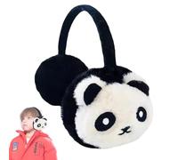 Kids Furry Winter Earmuffs Cute Panda Warmer Faux Fur Earmuffs Girls Boys Windproof Outdoor Ear Protector Cartoon Soft Padded Earflap Cover Xmas Gift Winter Birthday Gift