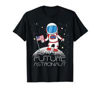 Kids Future Astronaut Man On The Moon Astronomy Gift T-Shirt