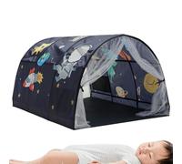 Kids Galaxy Starry Dream Bed Canopy House - Pop-Up Frame Bed Tent with Full Sleeping Space