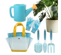 Kids Garden Tools,6 Pieces Educational Fun Toys,Tools Set for the Garden | For Fantasy Game With Digging Watering Plants Climbing In The Garden And Growing Spring Flowers And Vegetables