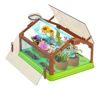 Kids Gardening Kit with Irrigation System, Educational Plant Growing Kit for Boys & Girls, Grow House Kit for Kids, No Seeds or Soil Included, Single-Deck