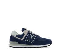 New Balance Kids' 574 Core in Blue/White Leather, size 3.5