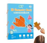 Kids Geometry Learning Book - Pull String Geometry Guide Book for Children - Math Study Textbook Improving Spatial Imagination for 5-12 Years Old Boys Girls Pupils