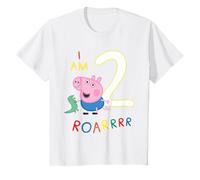 Kids George Pig I am Two Age T-Shirt