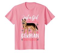 Kids German Shepherd Just A Girl Who Loves German Shepherds Gift T-Shirt